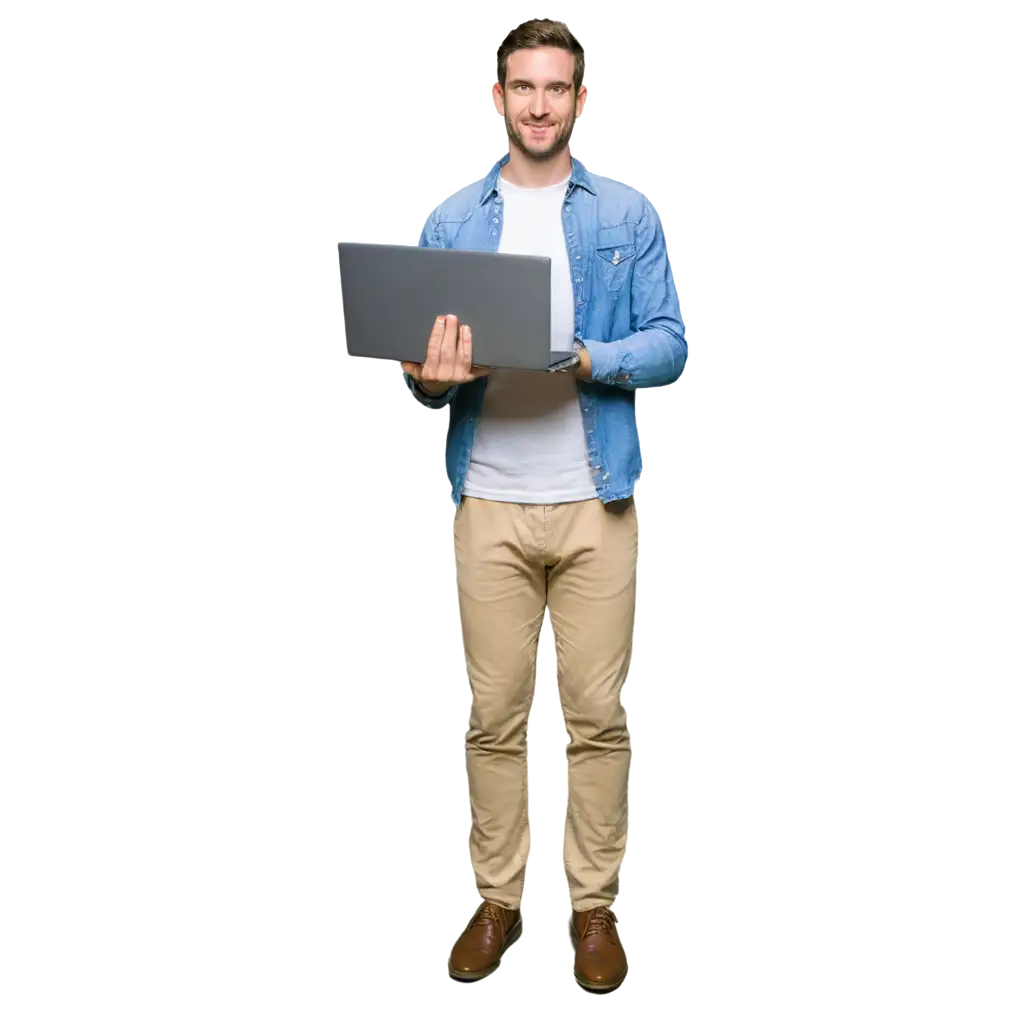 PNG-Image-of-a-Man-Holding-a-Laptop-Enhance-Your-Digital-Presence