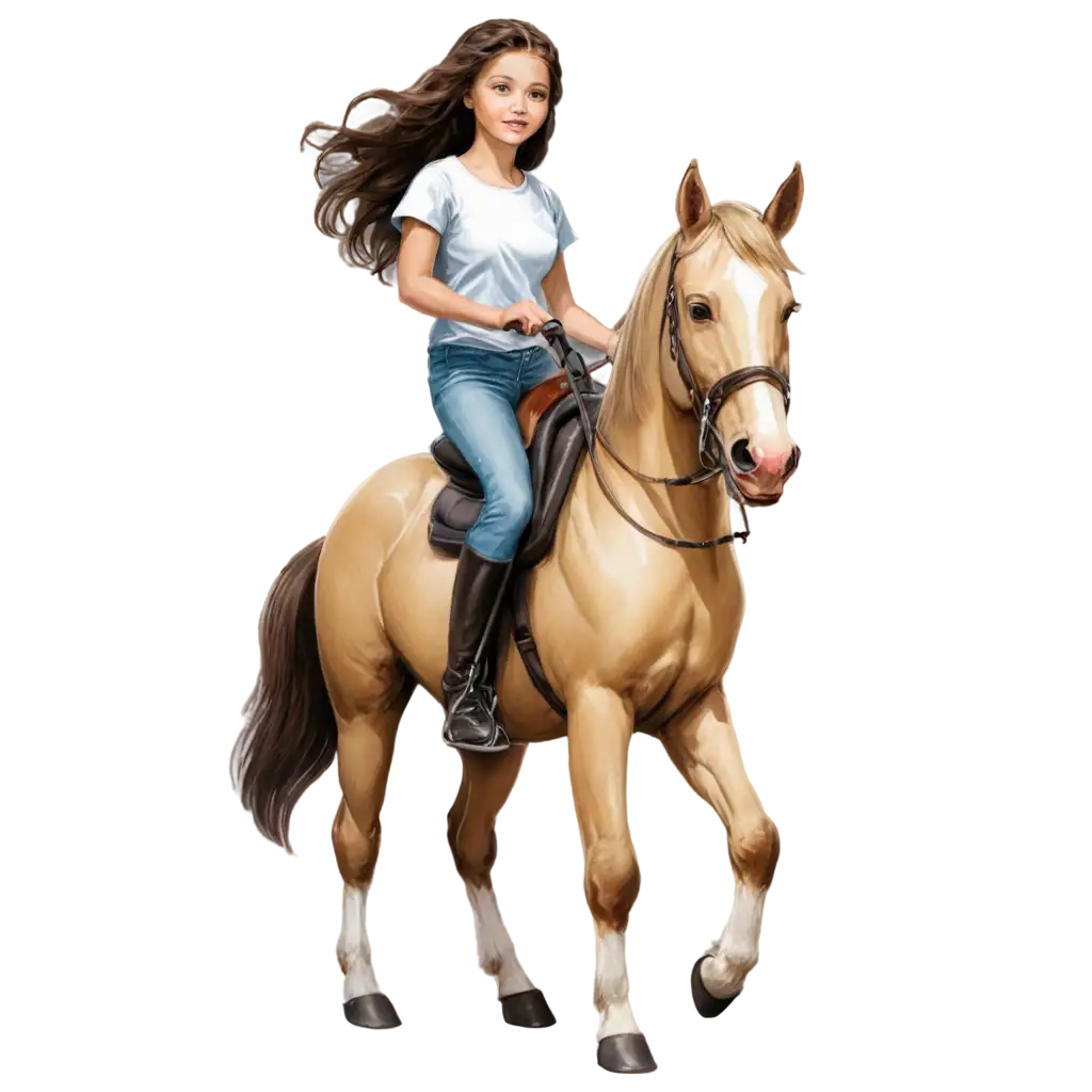 HighQuality-PNG-Image-Girl-Riding-on-a-Pony