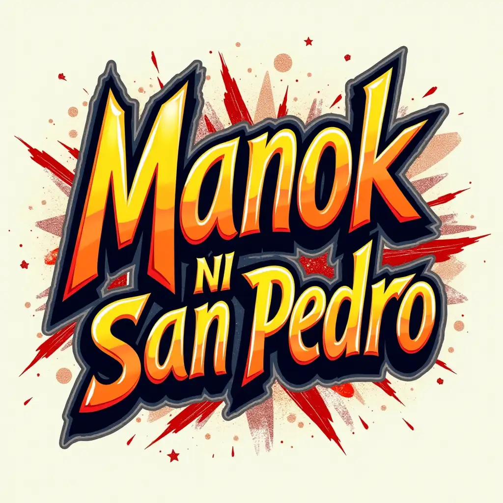 Edgy-Typography-Design-for-Manok-Ni-San-Pedro-with-Bold-Angles-and-Abstract-Shapes