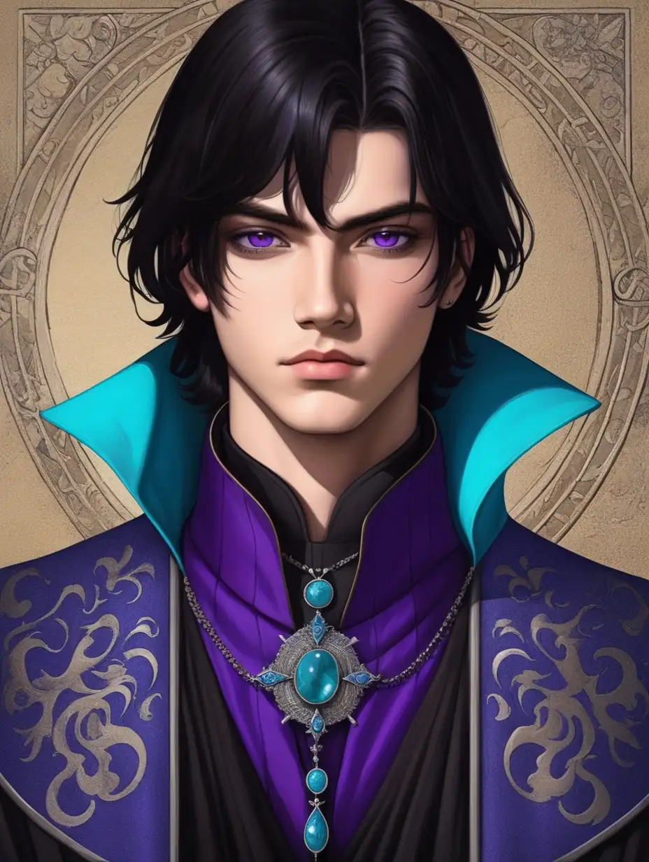 Medieval-Lord-Teenager-with-Black-Hair-and-Purple-Eyes-in-Dark-Fantasy-Setting