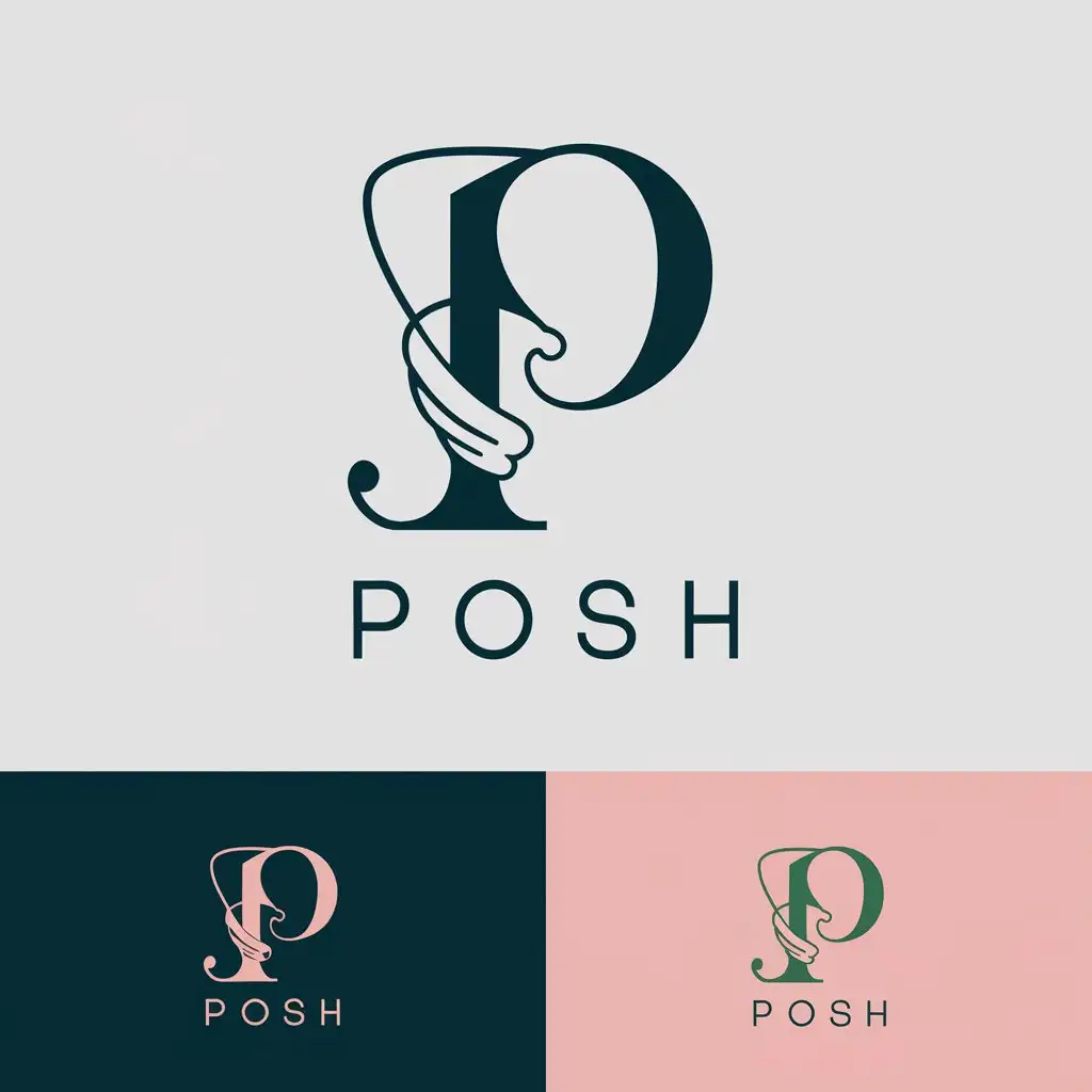 LOGO Design For Posh Realistic Letter Logo Design for Business