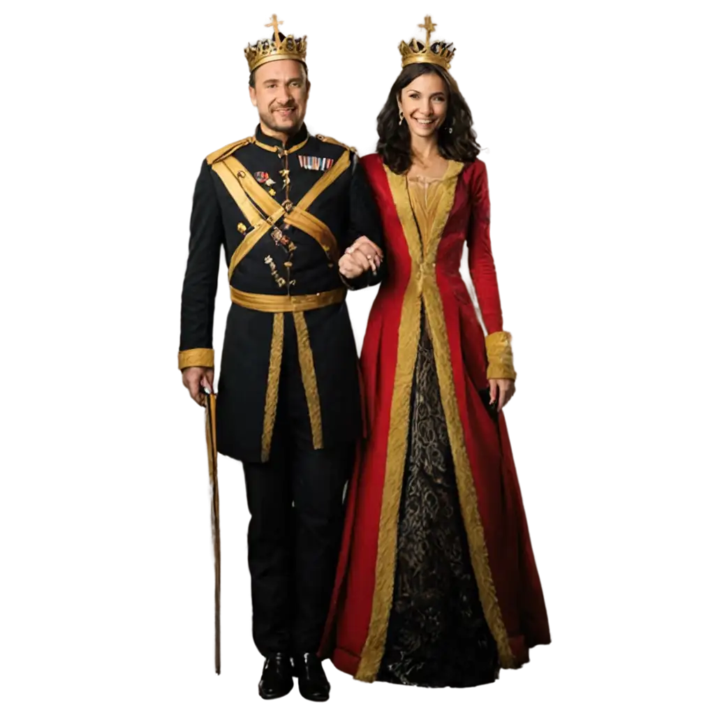 Regal-King-and-Queen-PNG-Image-Majestic-Royalty-in-Digital-Art