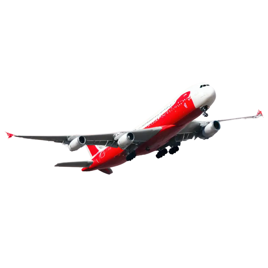 Red-Airbus-A380-PNG-Image-Majestic-Takeoff-Scene-Captured-in-High-Quality