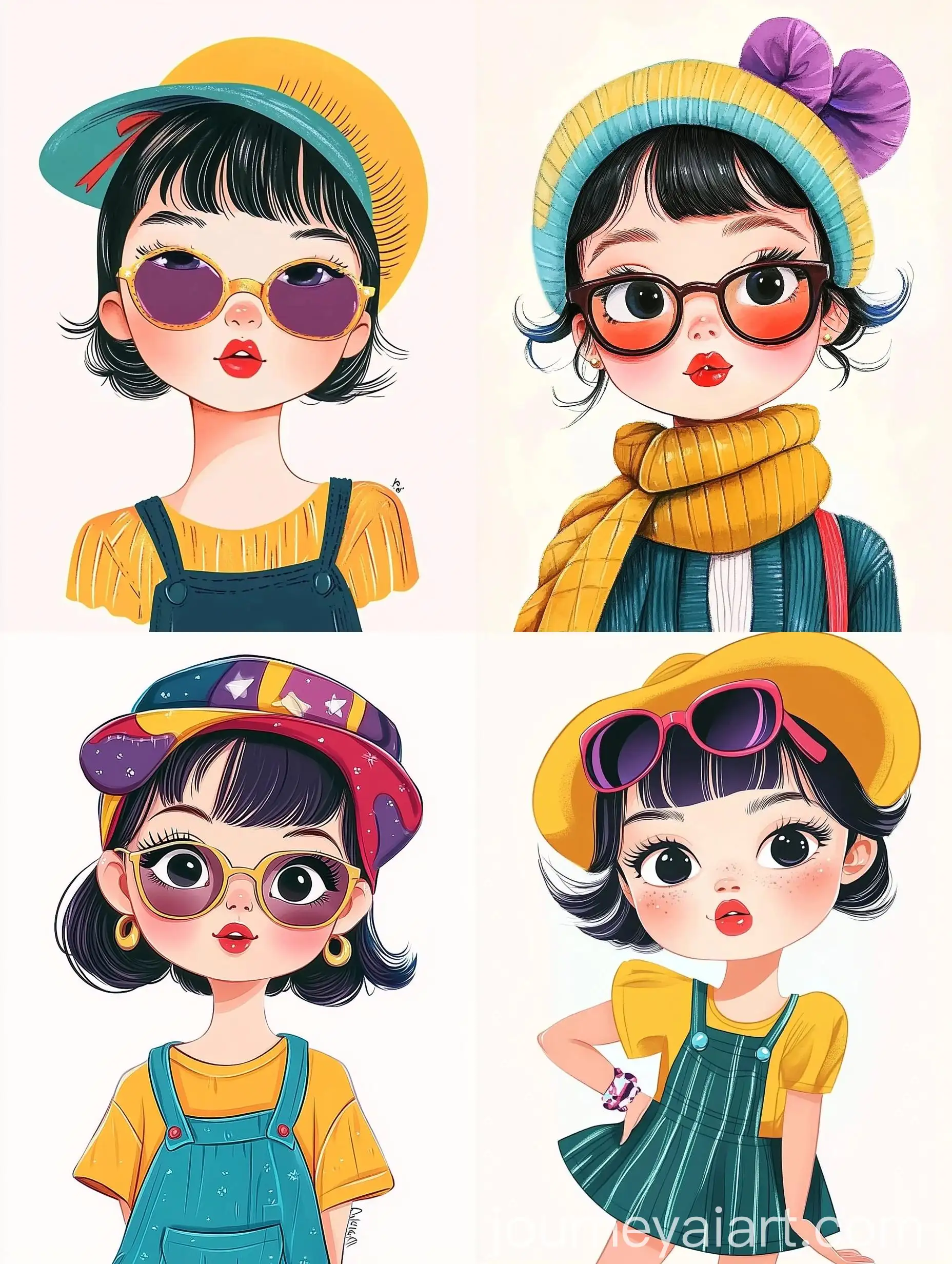 Adorable-Kindergarten-Girl-in-Whimsical-Outfit