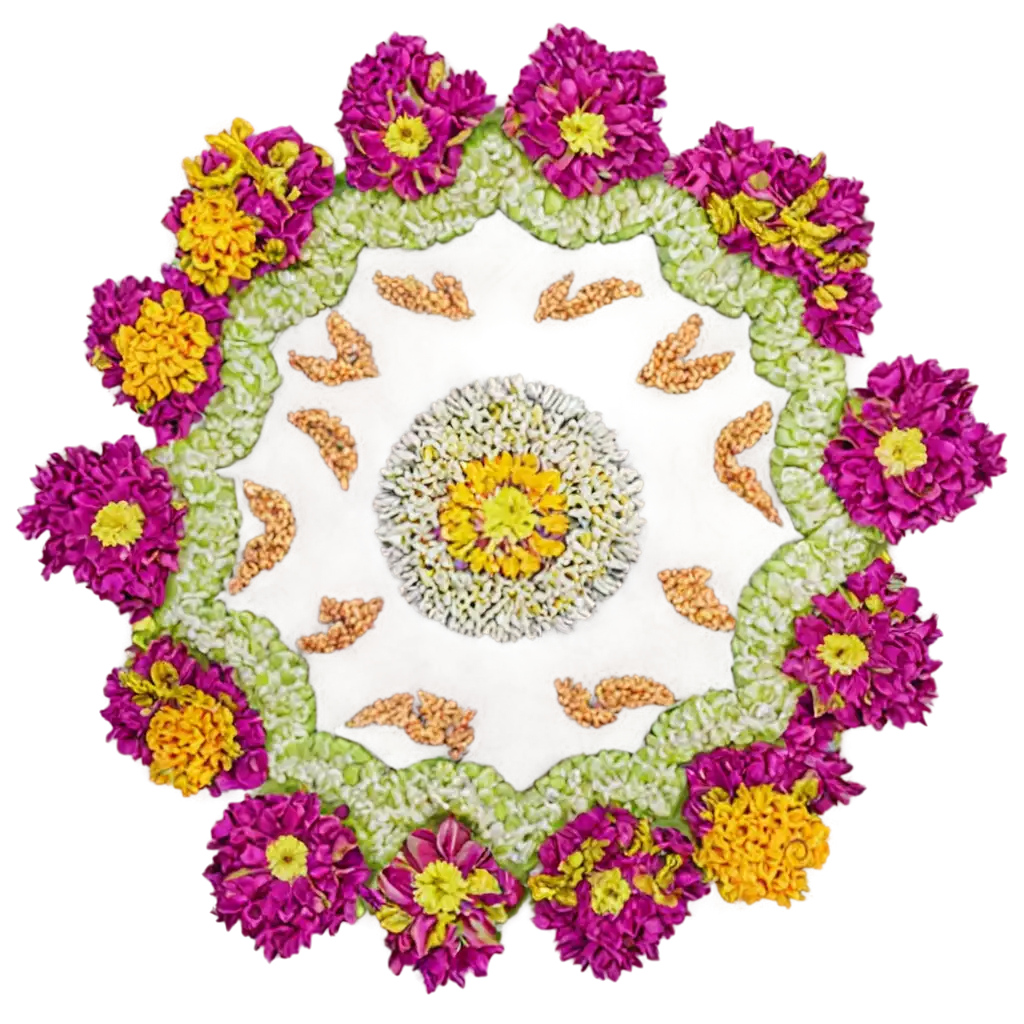 Beautiful-Flower-Rangoli-PNG-Perfect-for-Festive-Celebrations