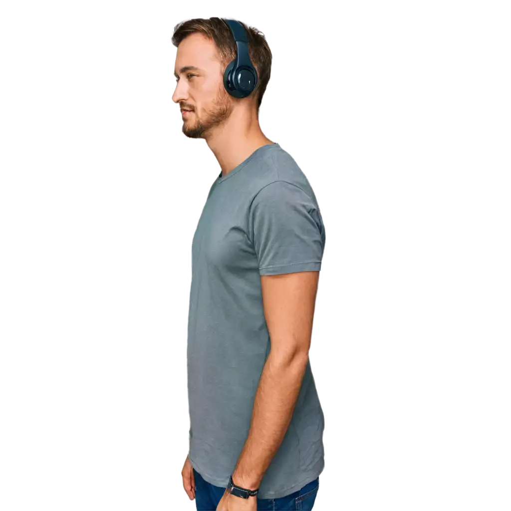 Man-with-Headphones-Side-Shot-PNG-HighQuality-Image-for-Digital-Use