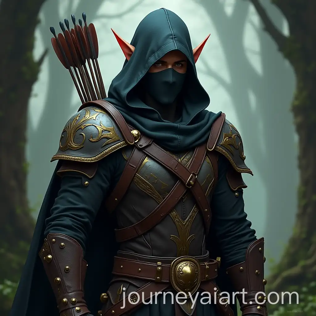 AI-Art-Prompt-ExpansionMystical-Elven-Ranger-in-BattleWorn-Armor-Standing-in-an-Ancient-Forest