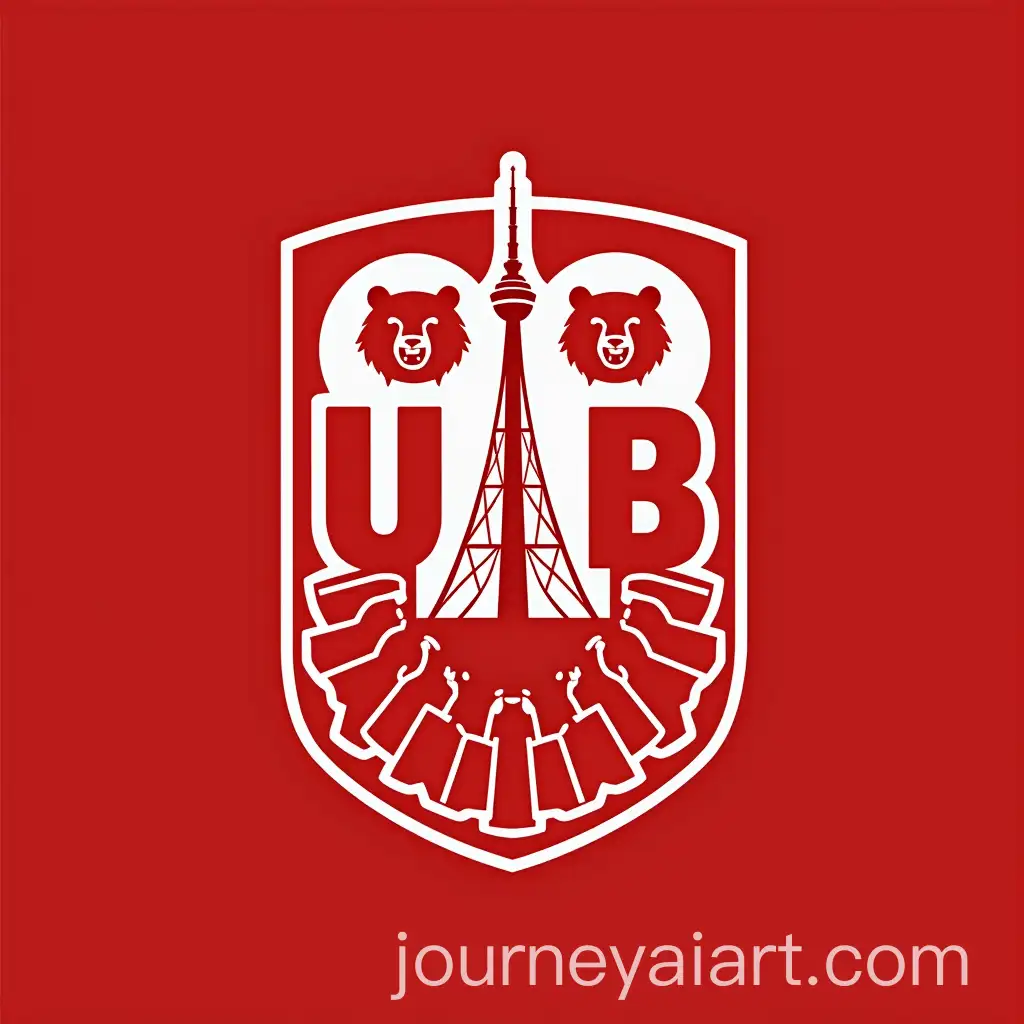 Union-Berlin-Football-Club-Badge-with-Iron-Bear-and-Berlin-TV-Tower-in-Red