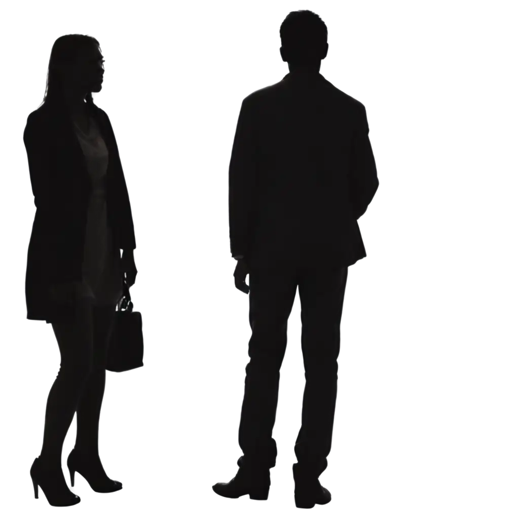 Silhouettes-of-Confused-People-PNG-Image-for-Versatile-Applications