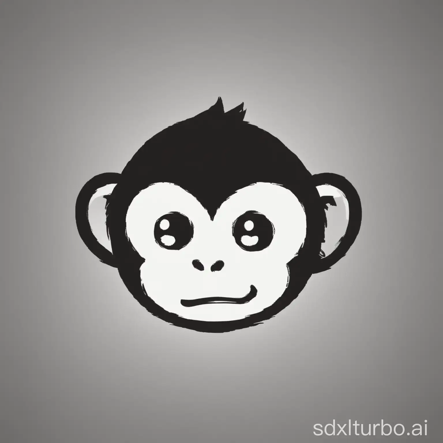 Simple-and-Cute-Cartoon-Monkey-Logo-for-Website