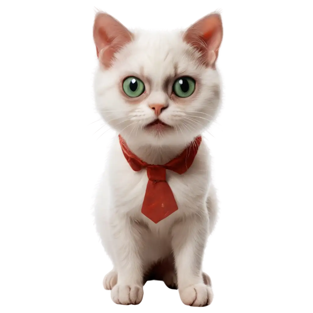 Cute-White-Cat-Dressed-as-a-Zombie-PNG-Format-withPNG-Cat-Zombie-SEO-Transparent-Background-for-Easy-Use