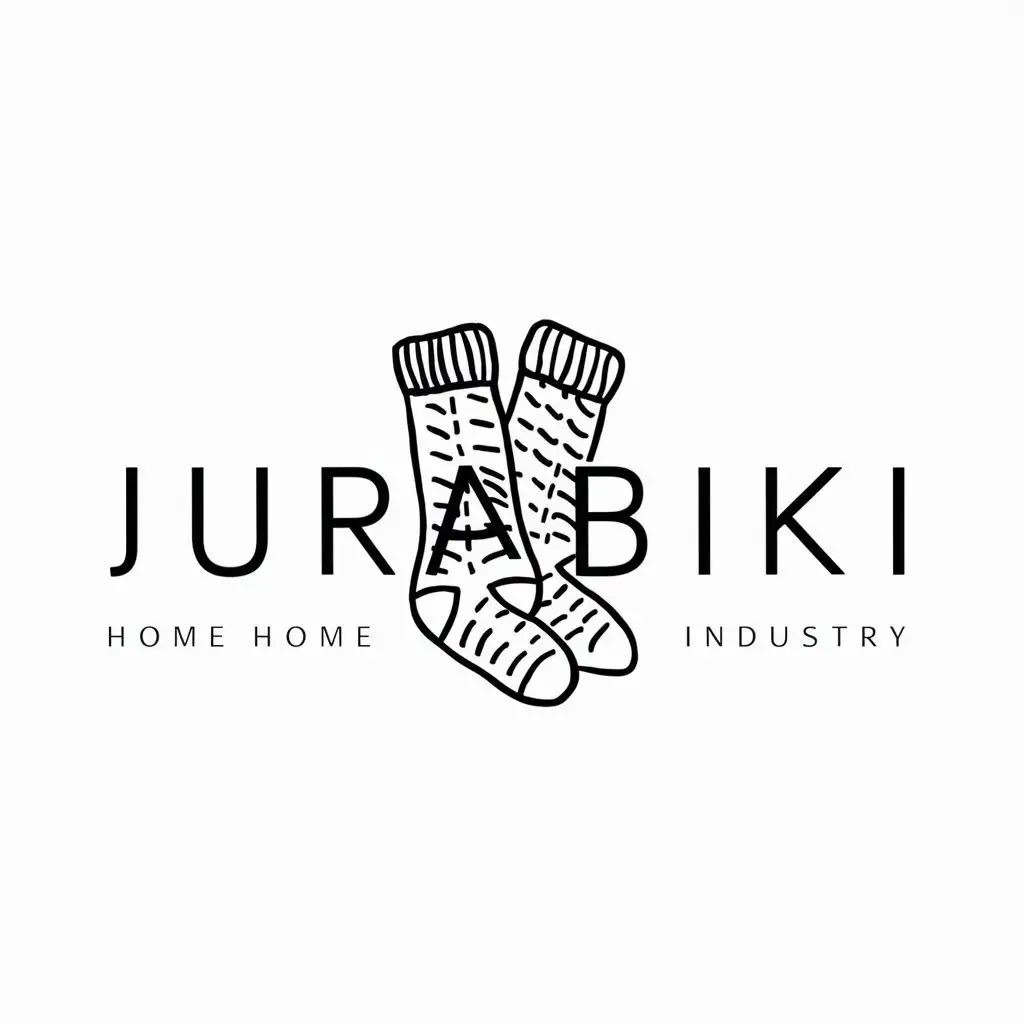 LOGO-Design-For-Jurabiki-Knitted-Wool-Socks-Theme-for-Home-and-Family-Industry