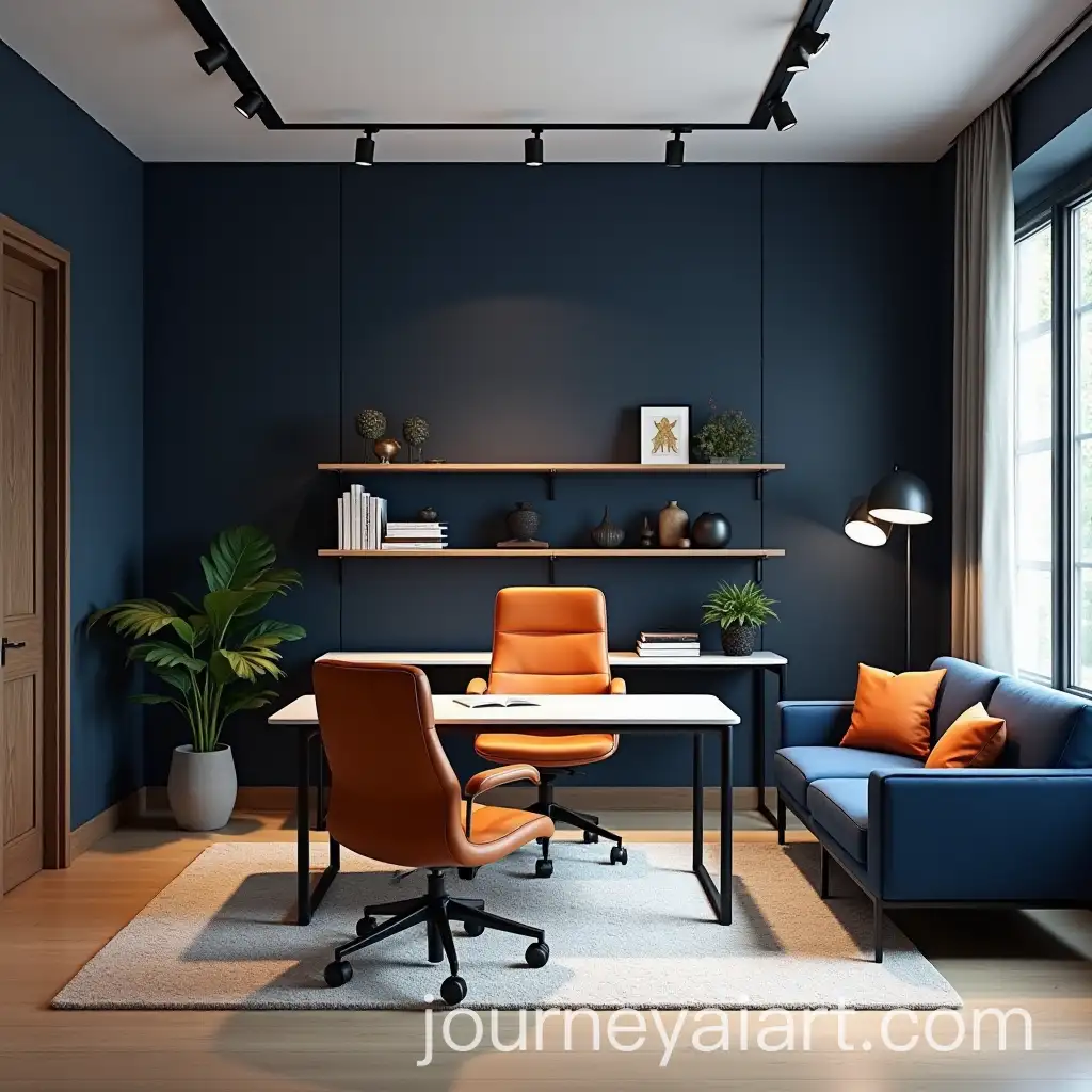 Modern-Executive-Office-with-Bold-Navy-Orange-and-White-Design