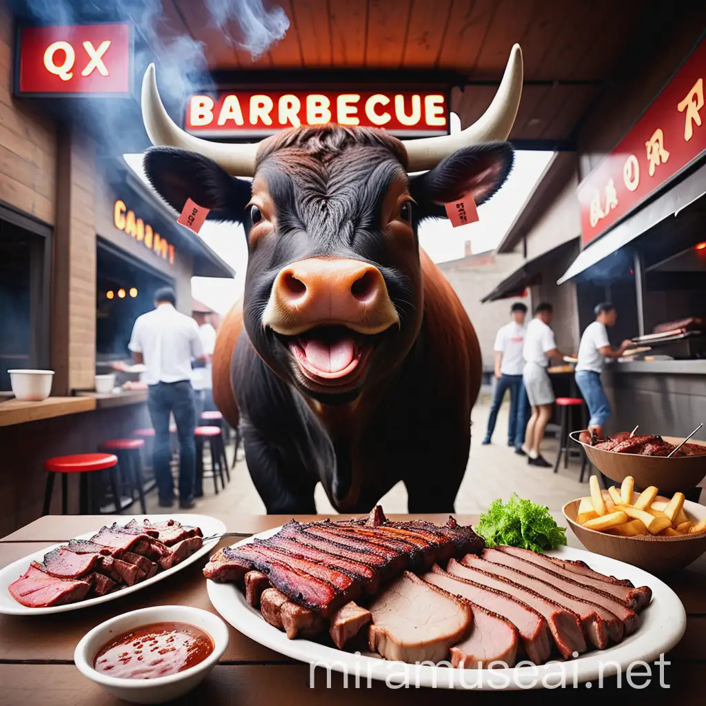 Joyful Ox Barbecue Restaurant Scene