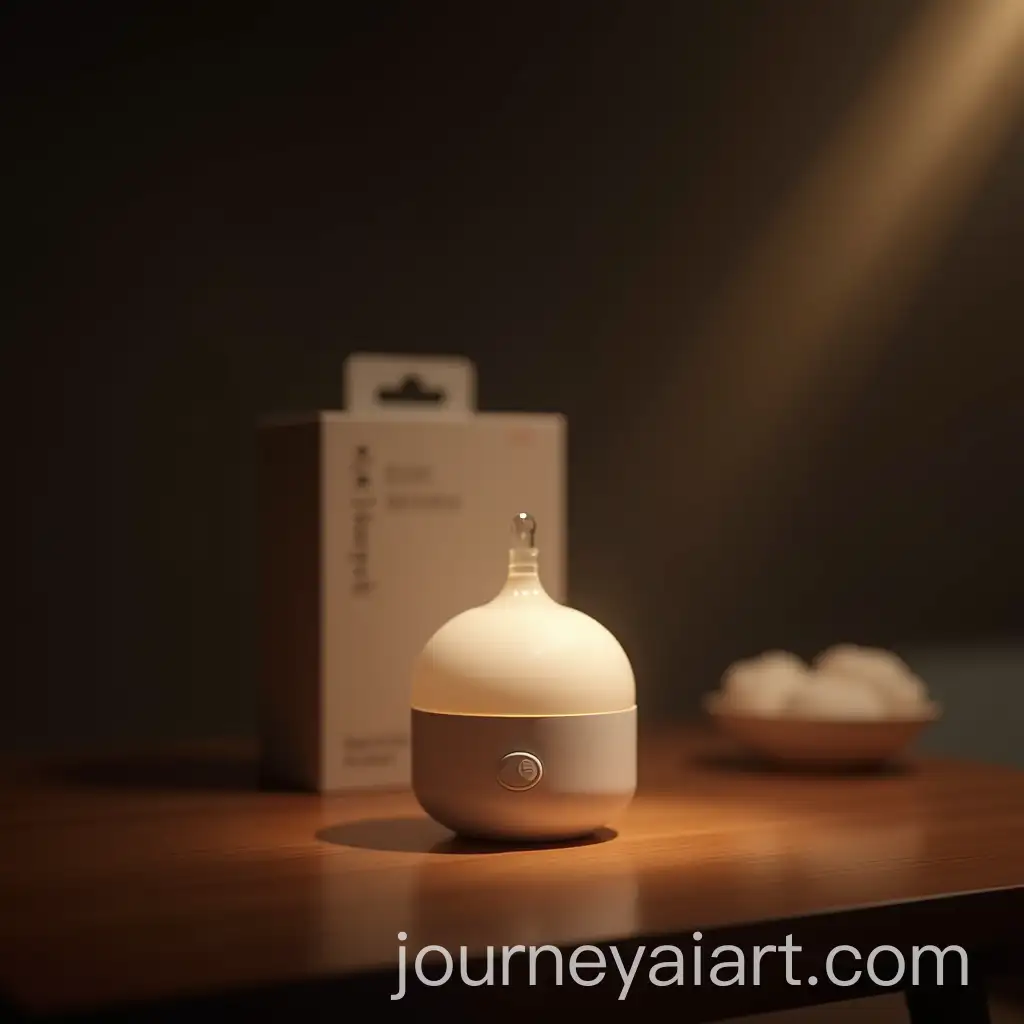 Premium-Portable-Baby-Bottle-Warmer-with-Elegant-Packaging-and-Dramatic-Lighting