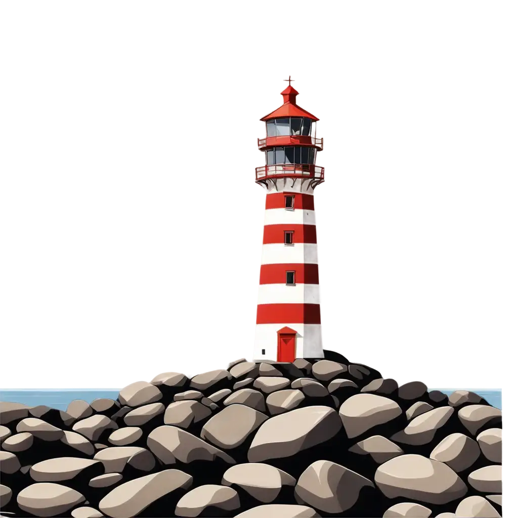 PNG-Image-Stones-near-the-Lighthouse-of-the-Bar-Cartoon