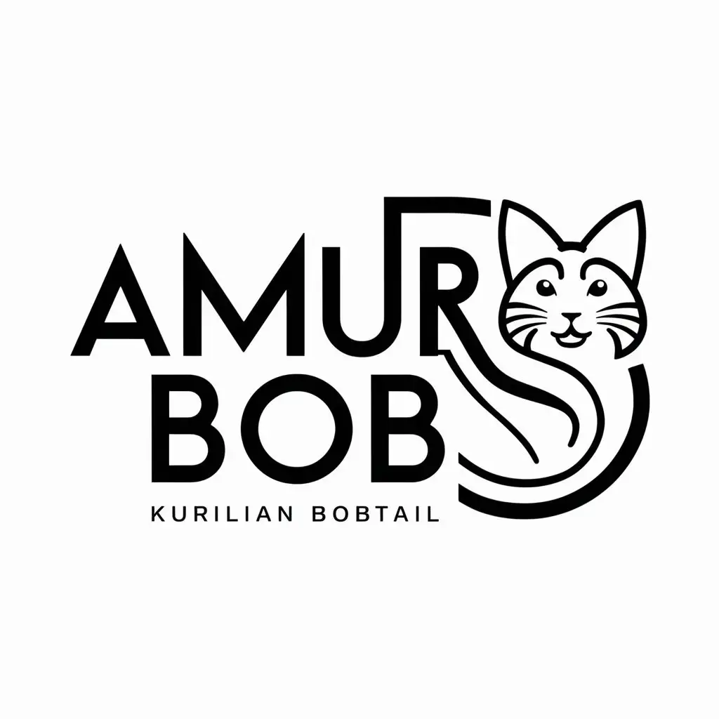 LOGO-Design-For-Amur-Bob-Kurilian-Bobtail-Inspired-with-Clear-Background