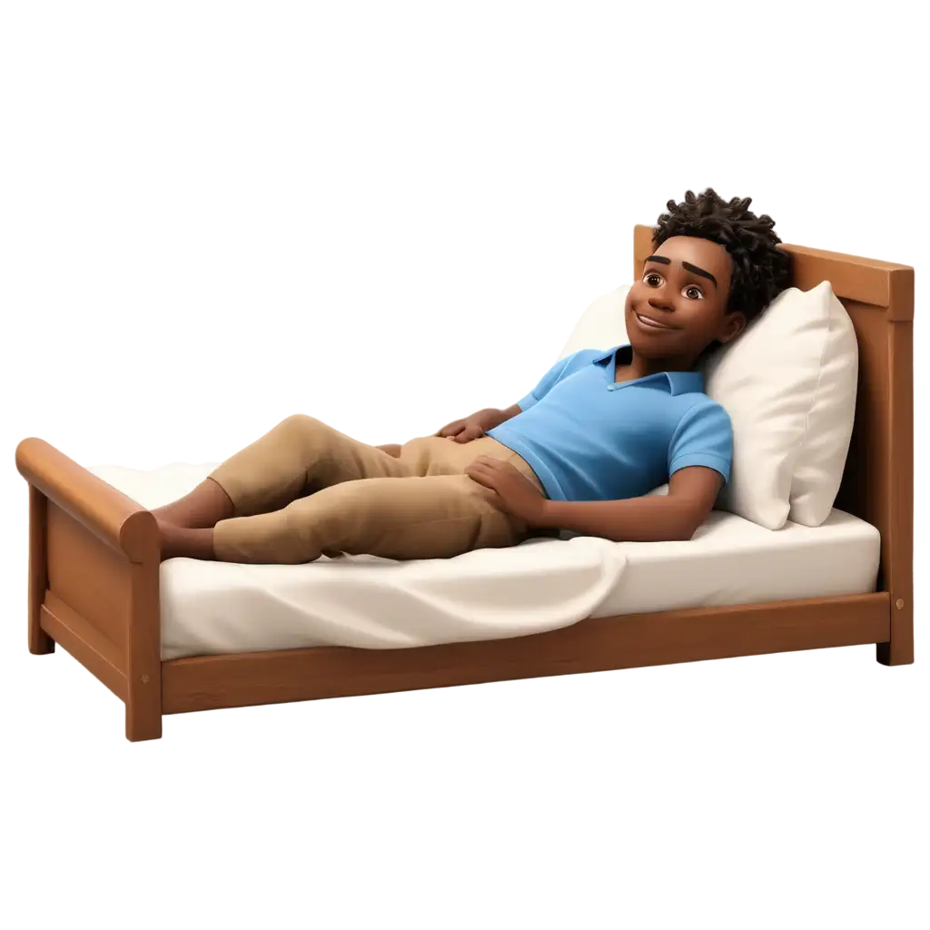 Cartoon-African-Man-Lying-on-Bed-PNG-Image-Colorful-Illustration-of-Relaxation