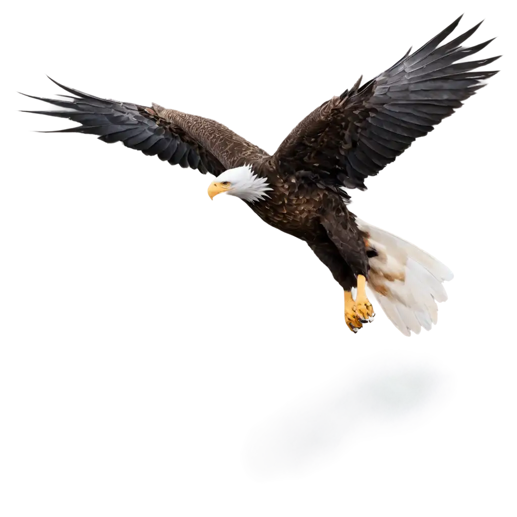 Flying-Eagle-PNG-Image-Majestic-Bird-Illustration-for-Digital-Projects