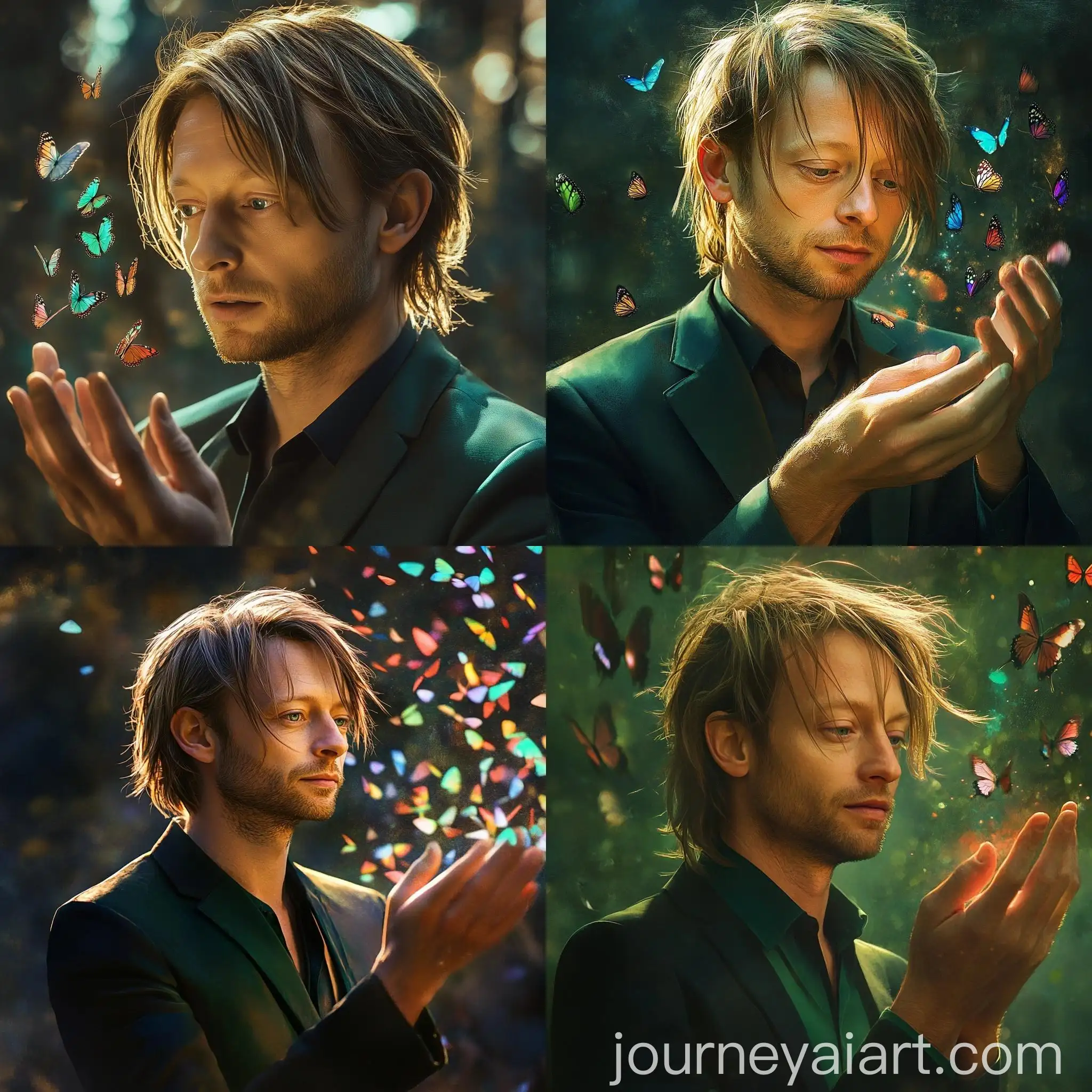 Magical-Mage-Casting-Colorful-Butterfly-Illusions