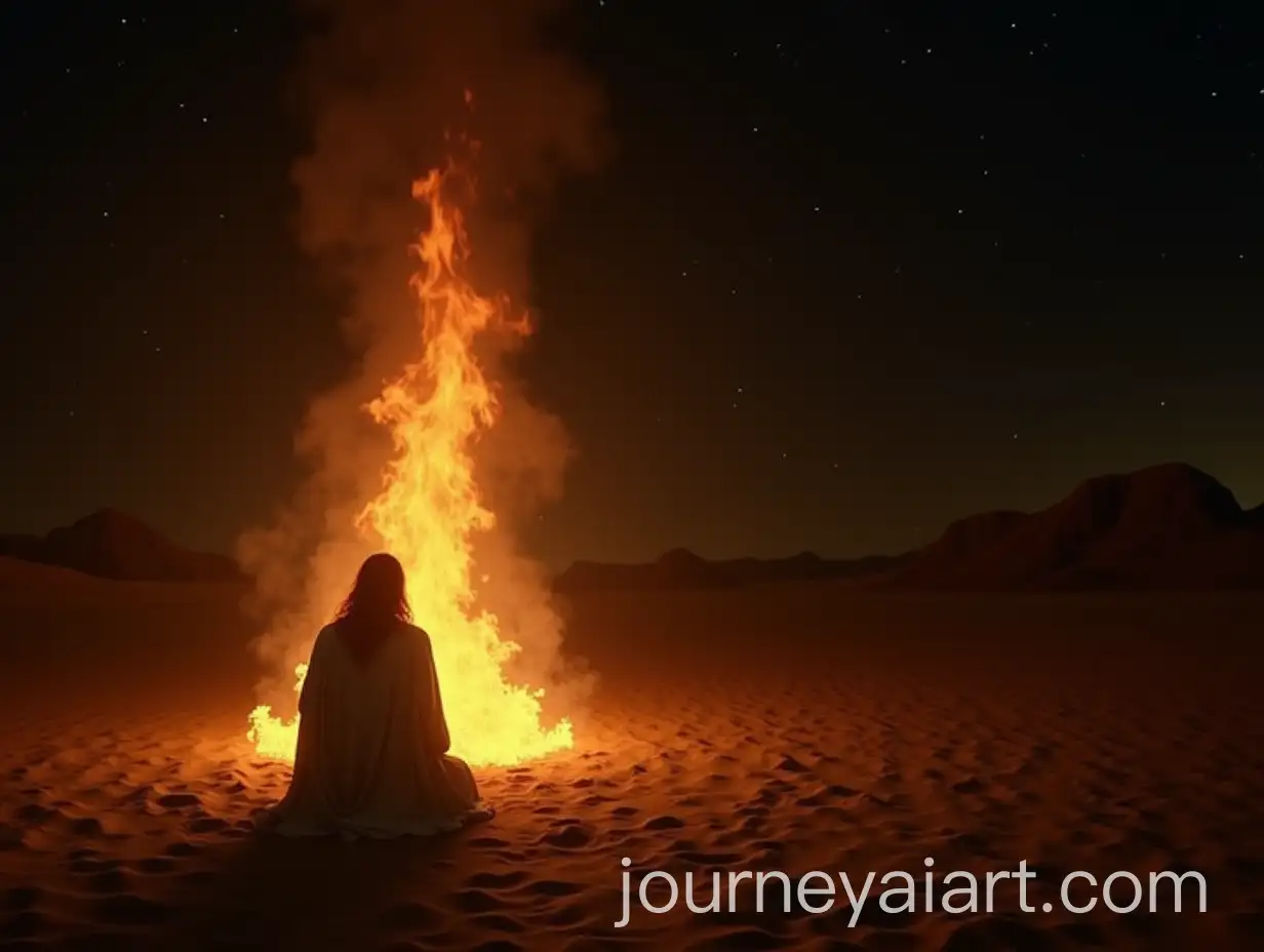 Moses-Kneeling-Before-the-Divine-Burning-Bush-in-the-Wilderness-of-Midian