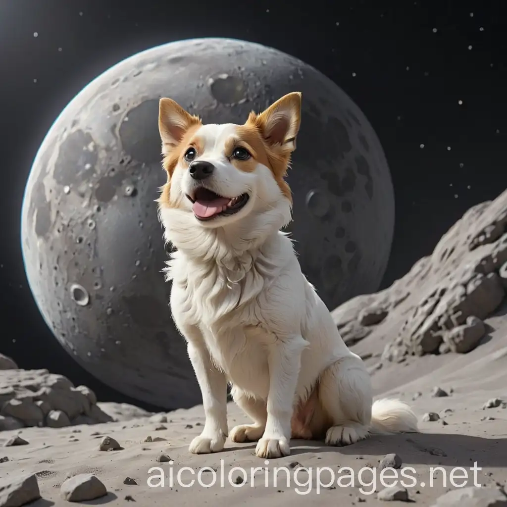 Moonroaming-Dog-Coloring-Page-Black-and-White-Line-Art