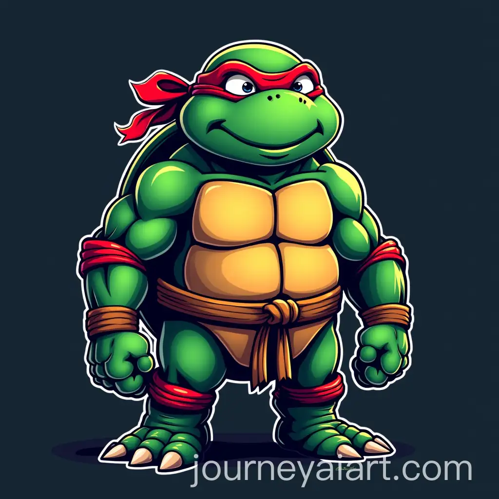FatAI-Image-Prompt-Expansion-Leonardo-from-Ninja-Turtles-with-LEONARDO-FC-Logo