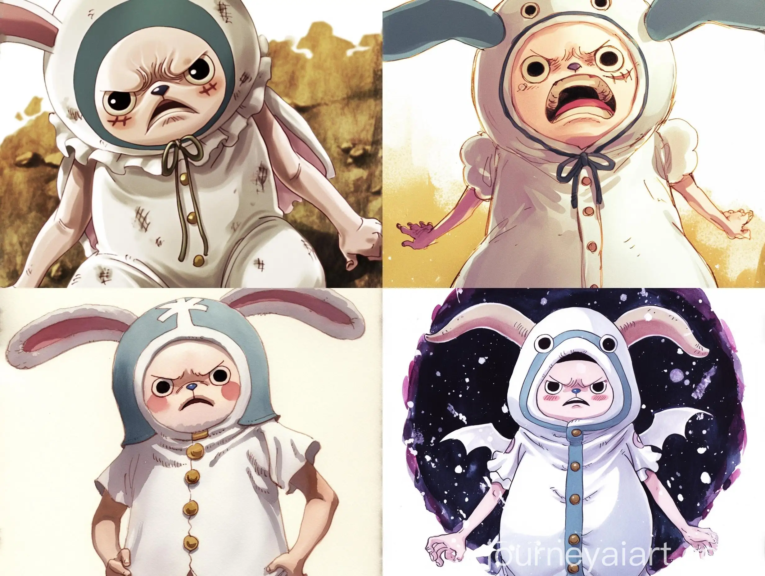 Watercolor-Manga-Character-Portrait-from-One-Piece-Series
