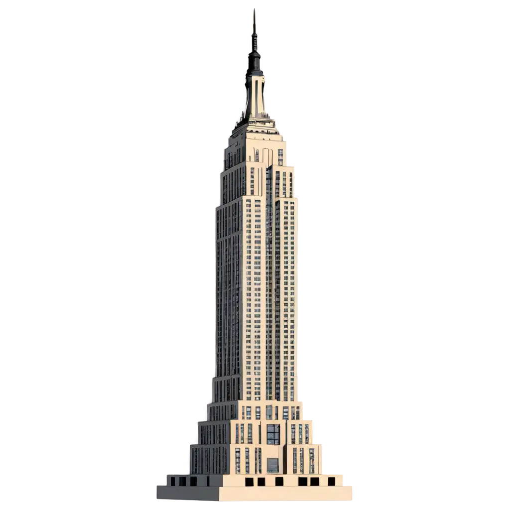 Empire-State-Building-Style-Animated-CartoonPNG-Image-Use-Cases-PNG-for-Creative-Projects