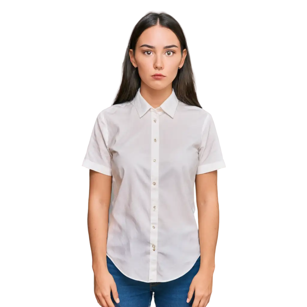 Professional-ID-Photo-PNG-American-Woman-30-Years-Old-White-Collared-Shirt