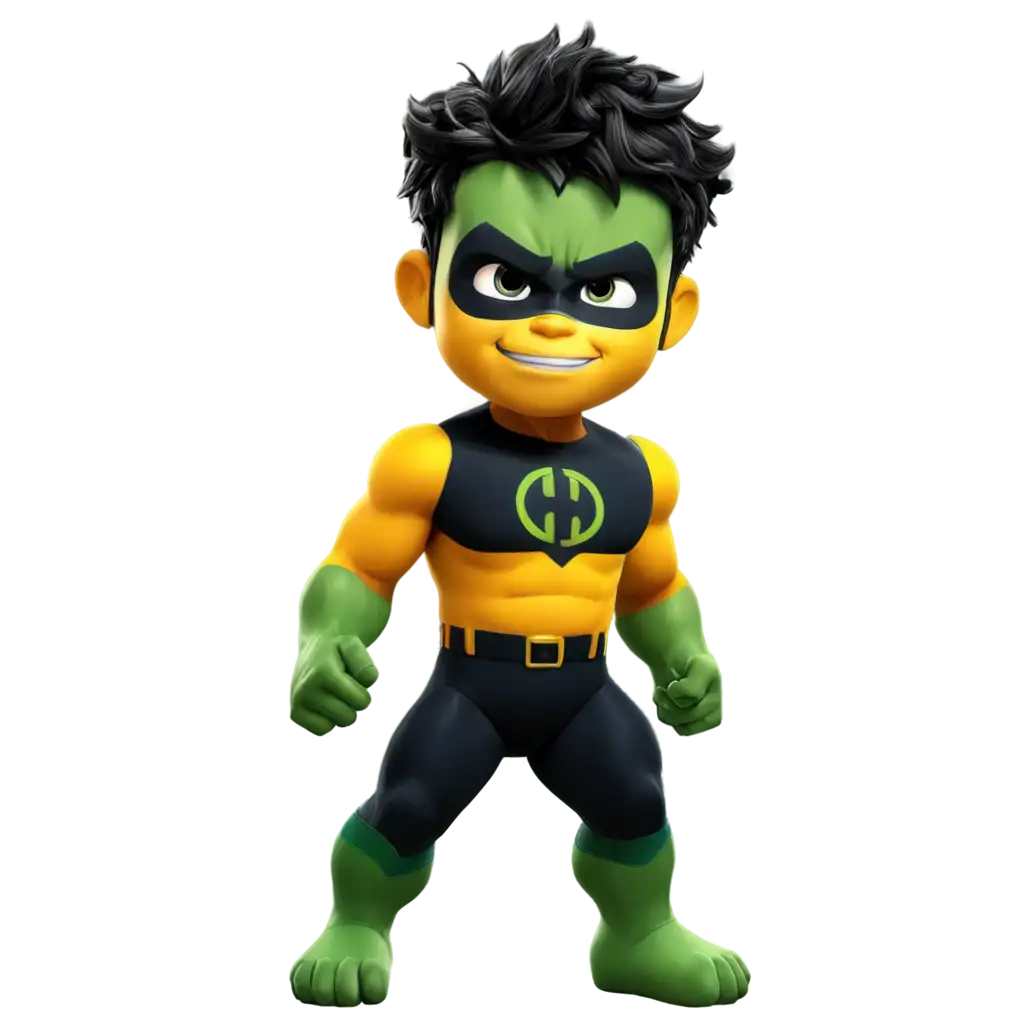 3D-Animation-Black-and-Yellow-Color-Superhero-Baby-Hulk-PNG-Image