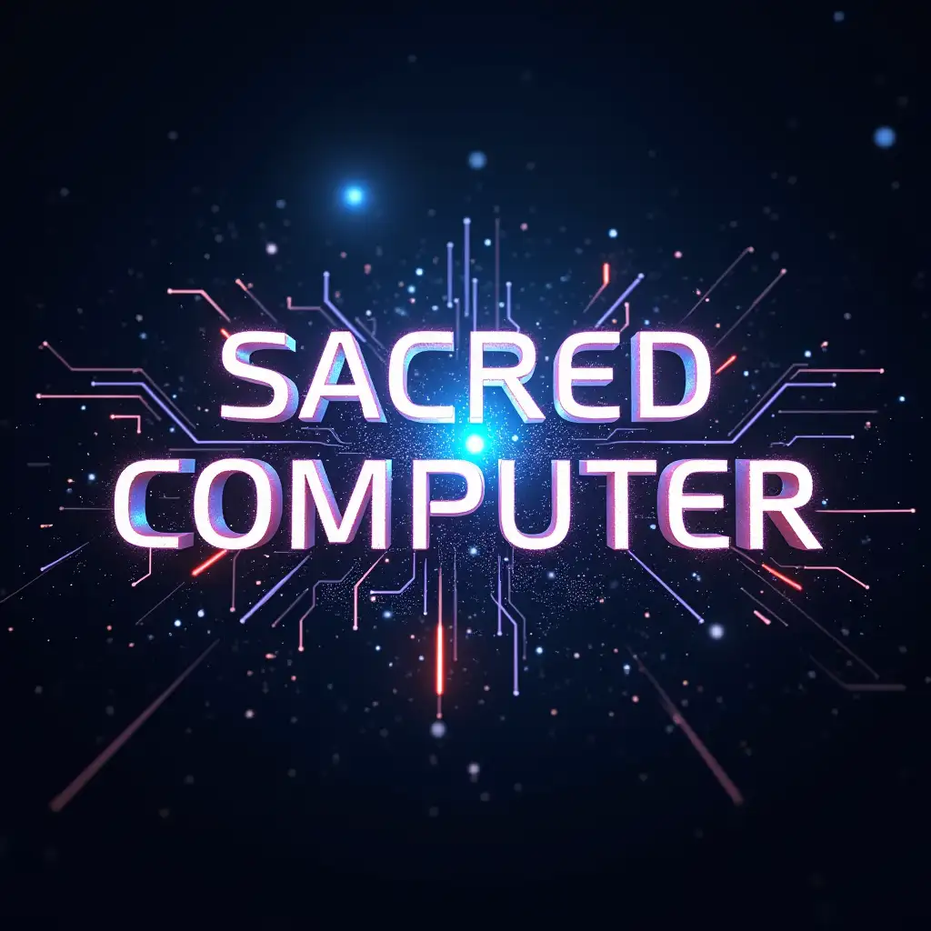 Sacred-Computer-3D-Text-Logo-with-Electric-Arcs-and-Space-Nebulas