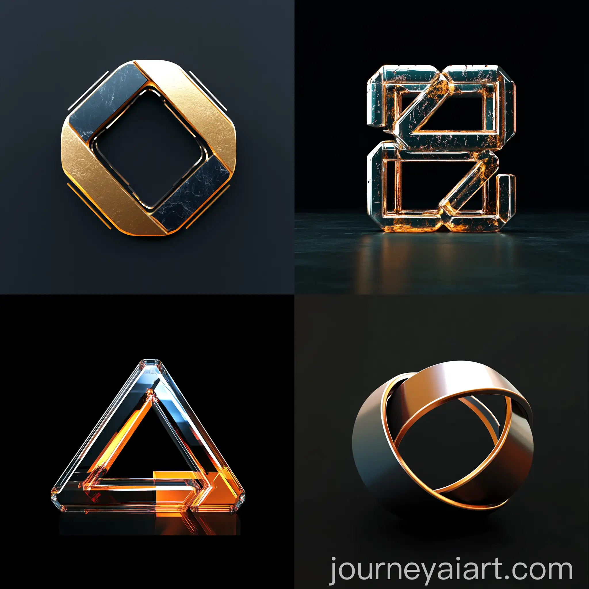 Colorful-3D-Logo-Design-with-Abstract-Shapes-and-Modern-Style