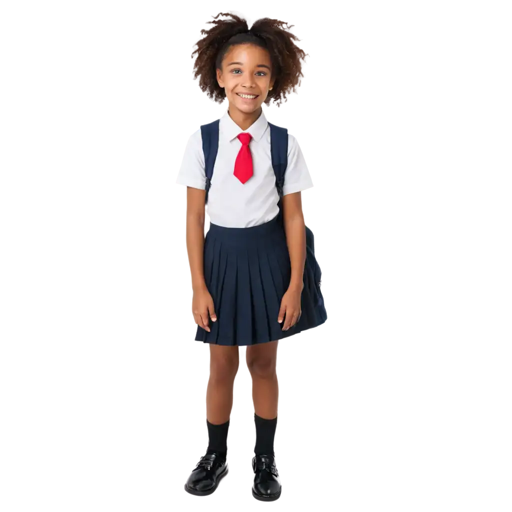 Smiling-Black-Child-in-School-Uniform-PNG-HighQuality-Versatile-Image-for-Educational-and-Diverse-Applications