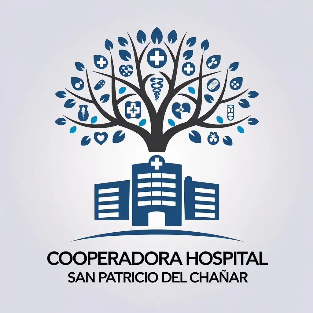 LOGO-Design-for-Cooperadora-Hospital-San-Patricio-del-Chaar-Embodying-Cooperativism-and-Health-with-Tree-Symbol