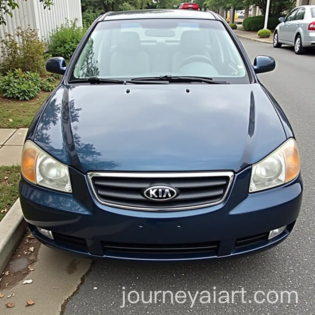 Dark-Blue-Kia-Spectra-2008-Sedan-in-Urban-Environment