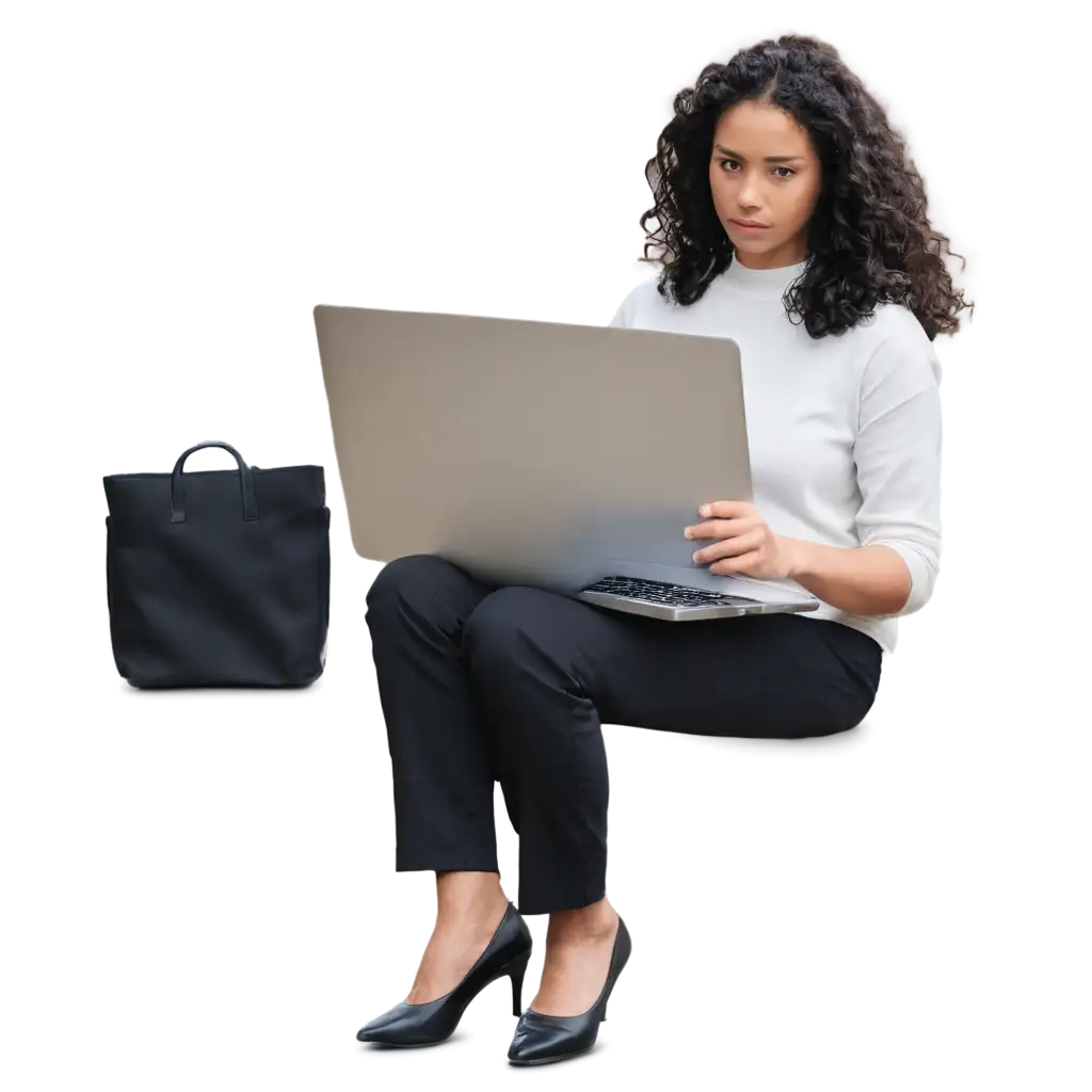 Lady-with-Computer-PNG-Image-HighQuality-Graphics-for-Your-Creative-Projects