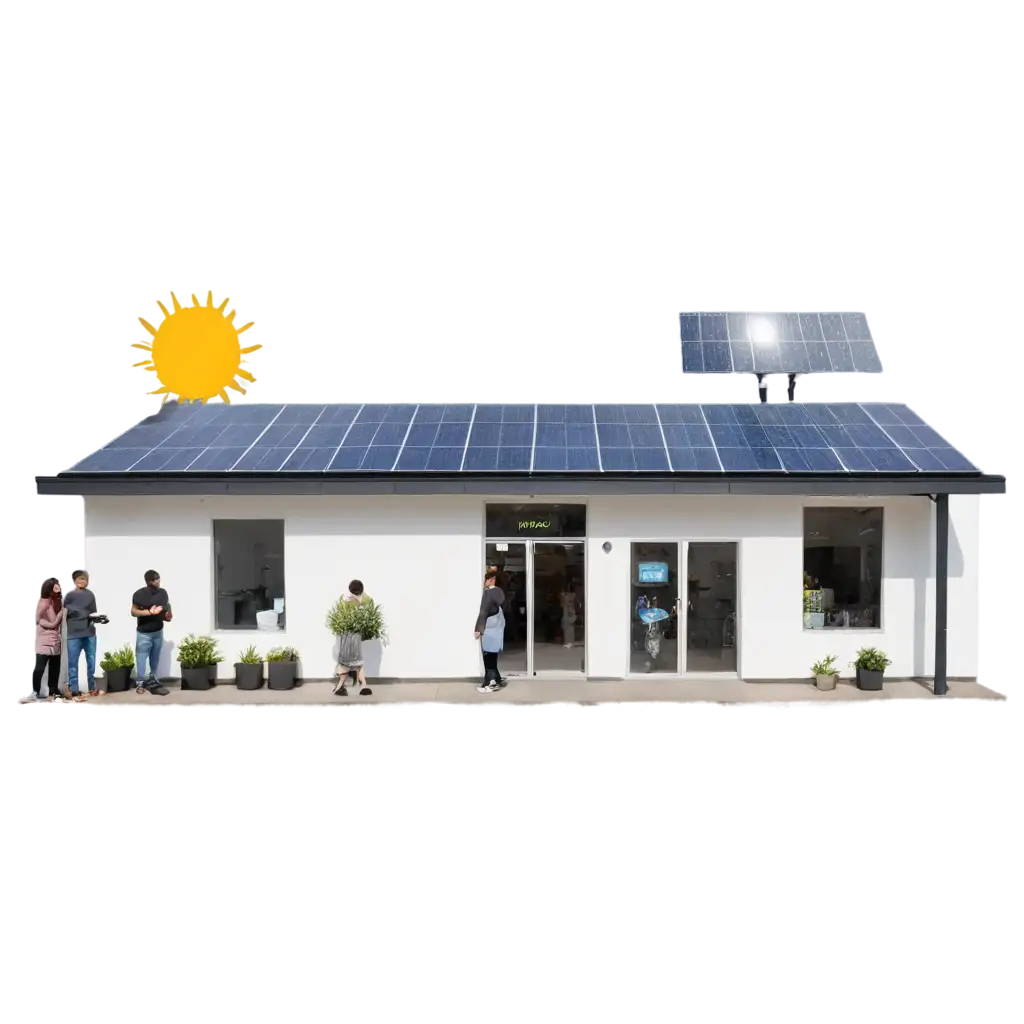 Retail-Shop-with-Solar-Panels-and-Busy-Foot-Traffic-PNG-Image-Perfect-for-Sustainable-Business-Visuals