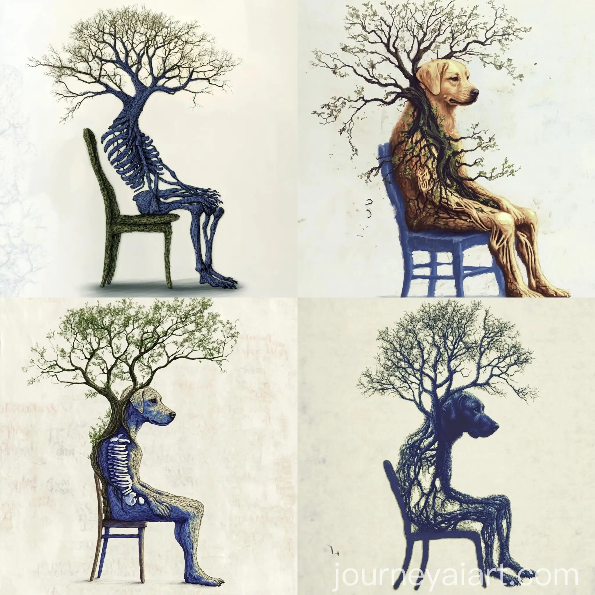 Dog-and-Tree-Merge-Art-Symbolic-Nature-Connection