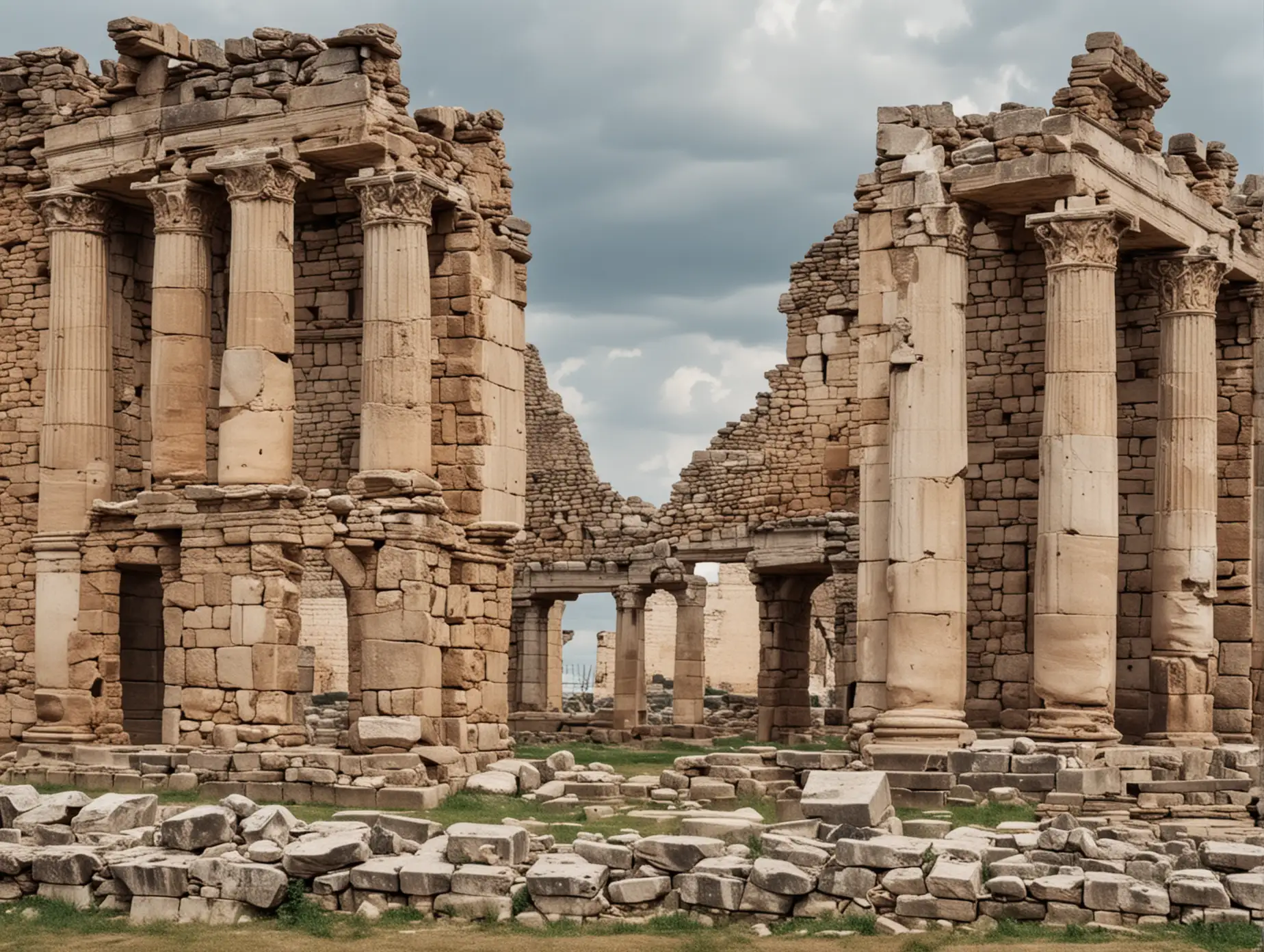 Majestic-Ancient-Ruins-Closeup-on-Weathered-Stone-Walls