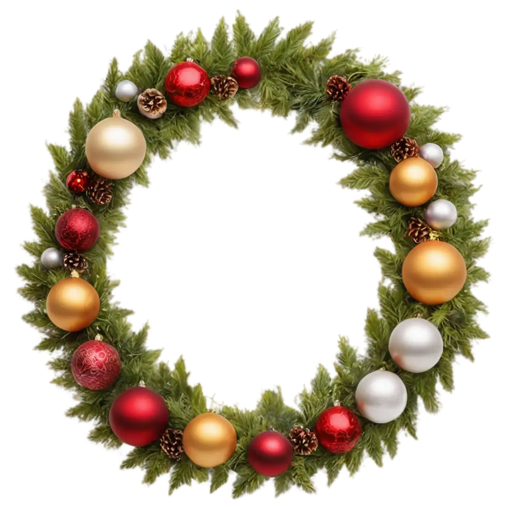 Decorated-Christmas-Wreath-PNG-HighQuality-Transparent-Image-for-Festive-Designs