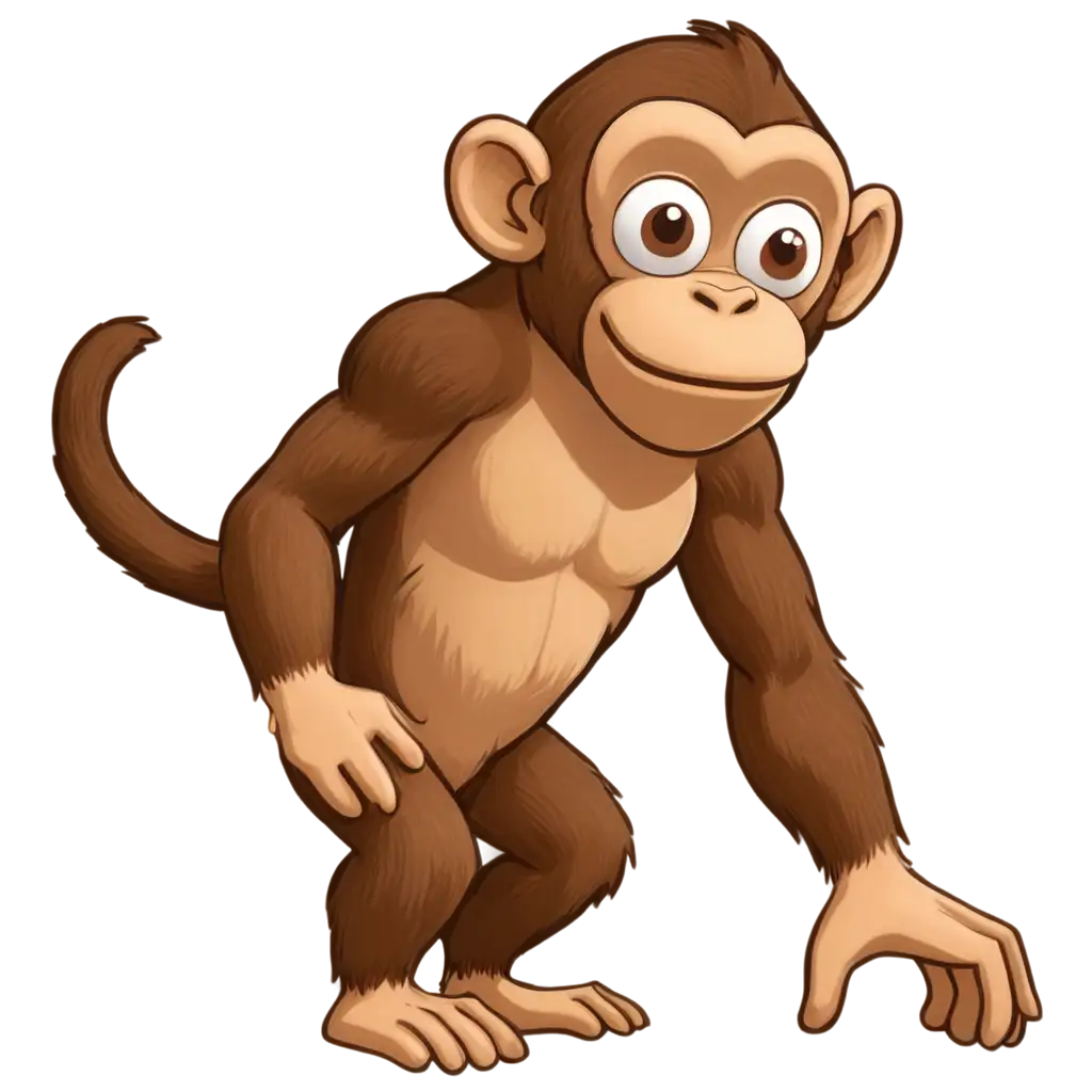 Cartoon-Monkey-PNG-Image-HighQuality-Transparent-Artwork-for-Diverse-Uses