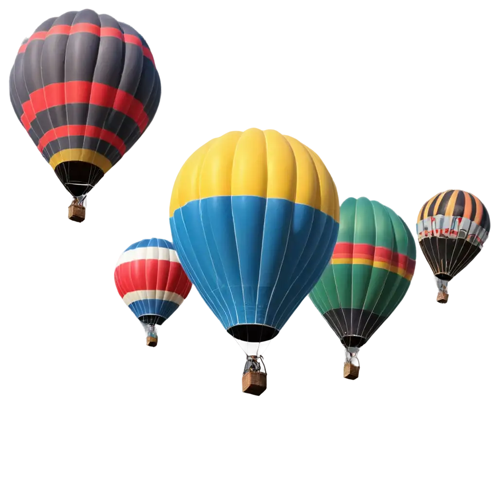 Ultra-Realistic-Hot-Air-Balloons-PNG-Image-Stunning-Colors-Soaring-High-in-the-Sky