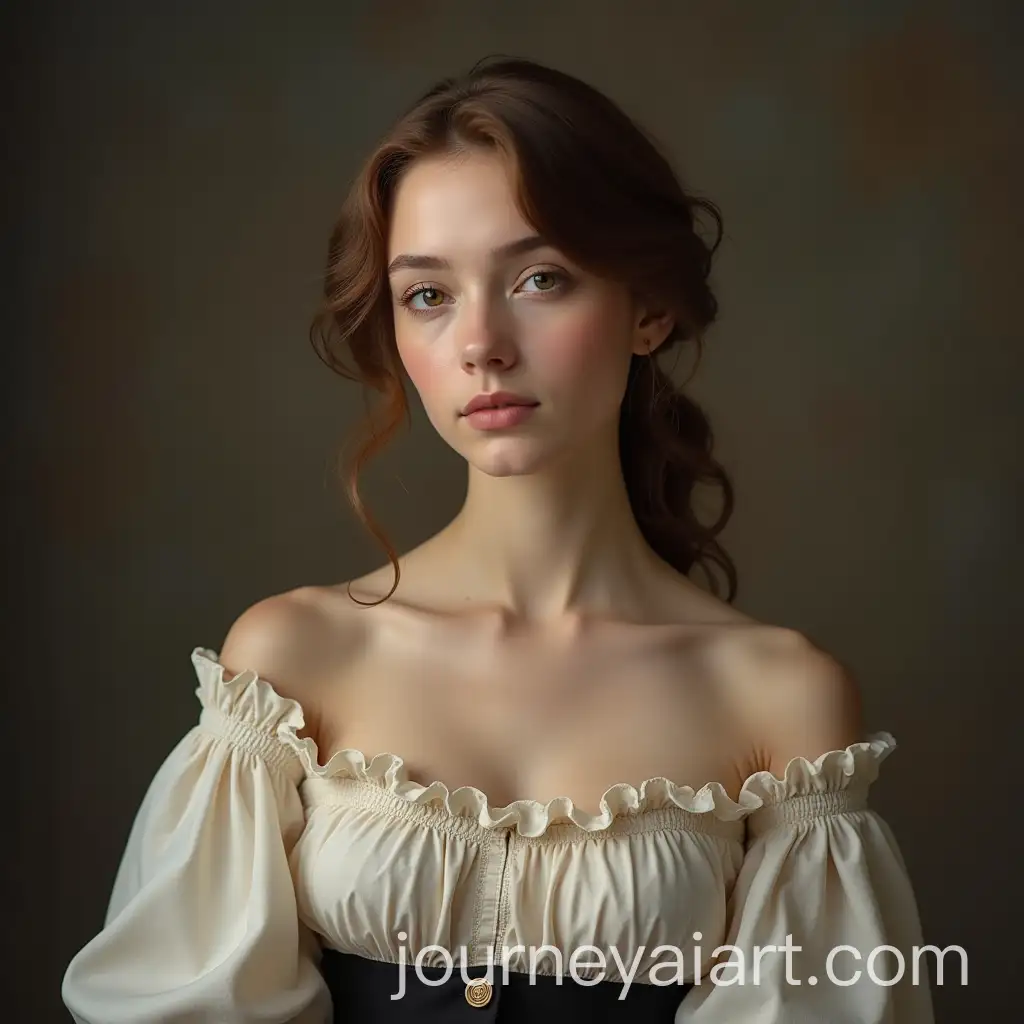 Portrait-of-a-Classical-Girl-in-Elegant-Attire
