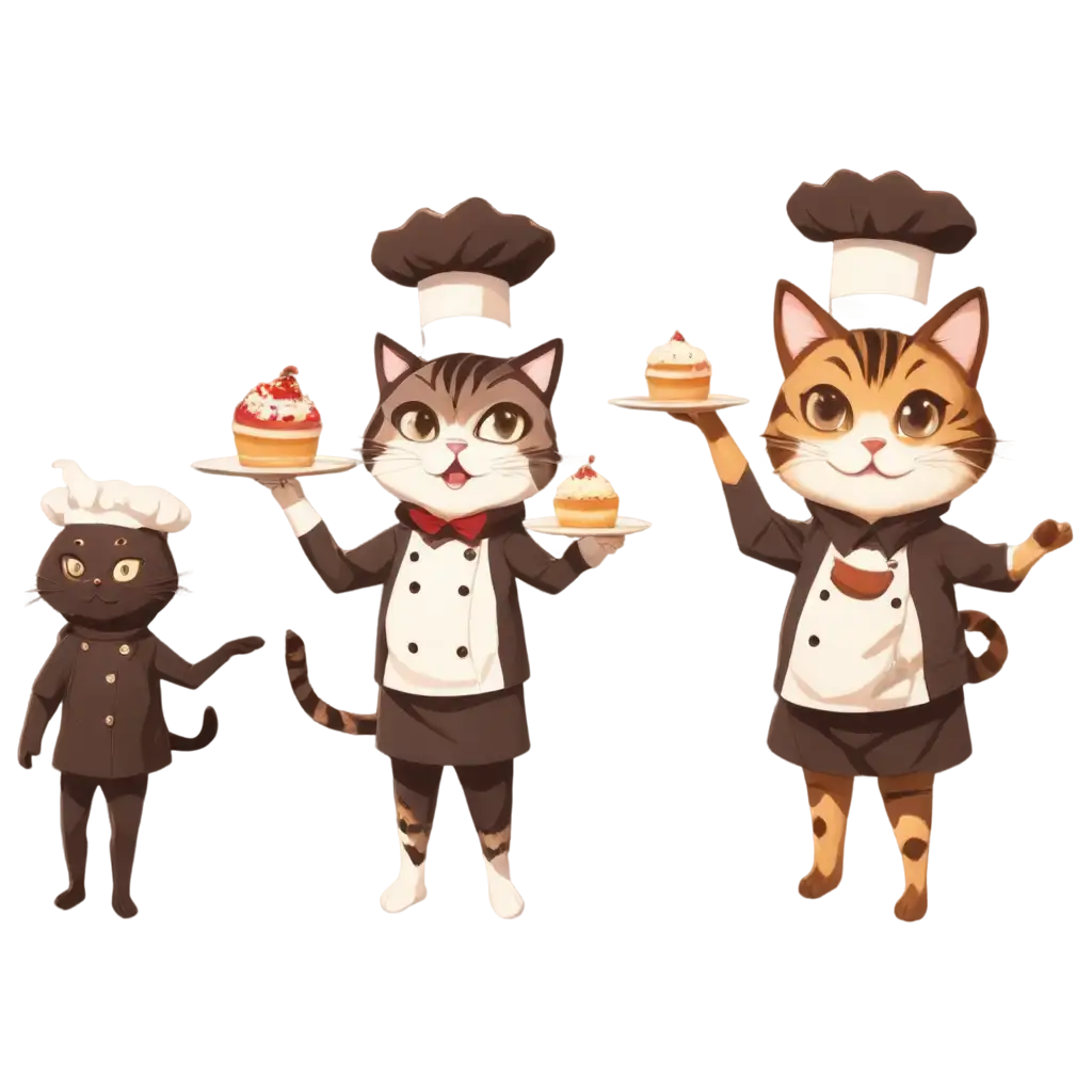 Pastry-Chef-Cat-Anime-PNG-Celebrating-a-Job-Well-Done-withPNG-Image-Usage-Guide-Culinary-Delight