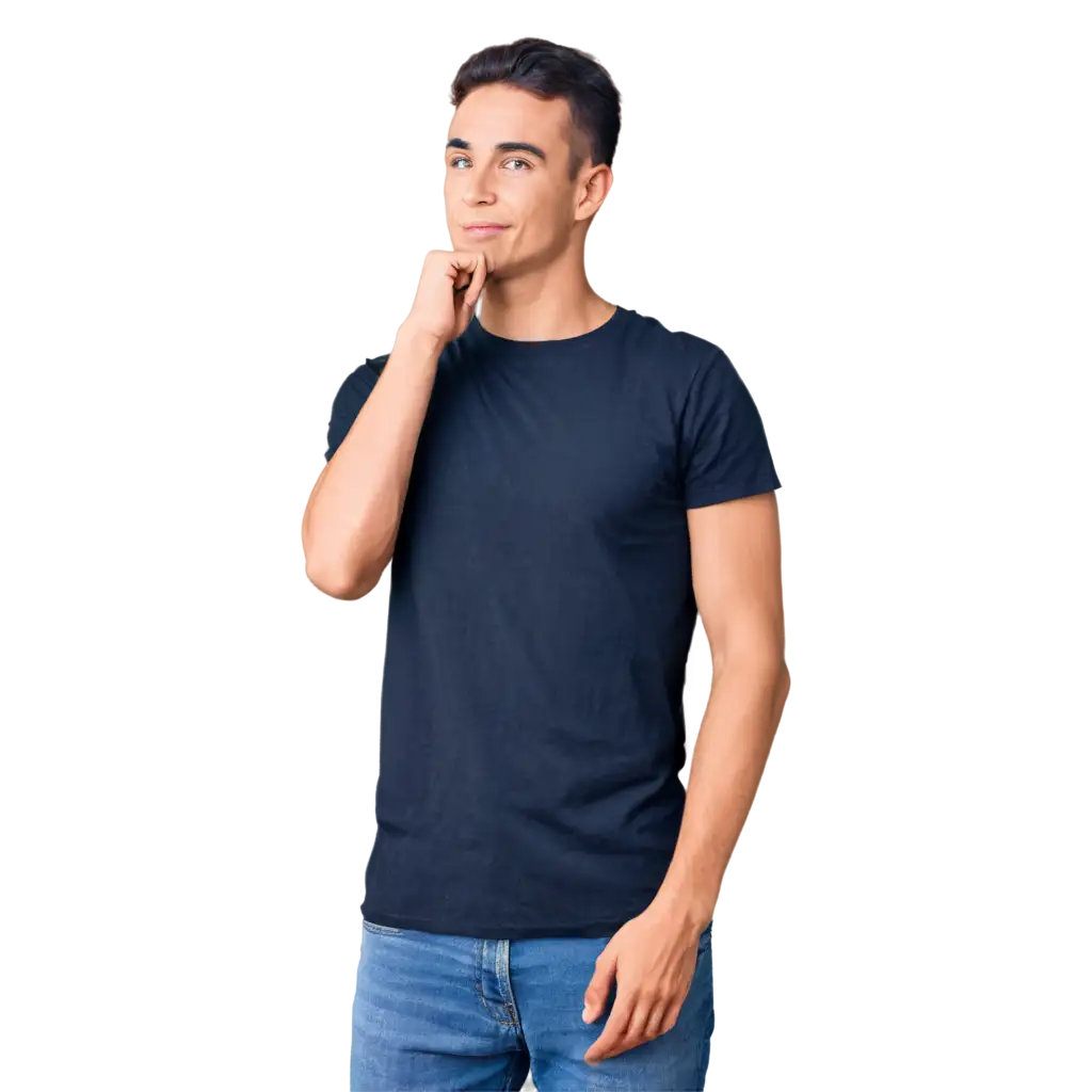 HighQuality-PNG-Mockup-ZoomedIn-Skinny-Black-TShirt-for-Men-with-a-Humorous-Twist