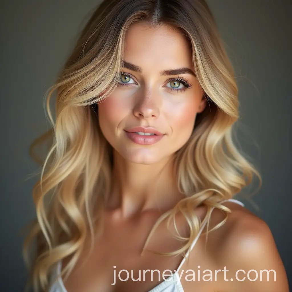Portrait-of-a-Beautiful-Blonde-Woman-with-Radiant-Expression