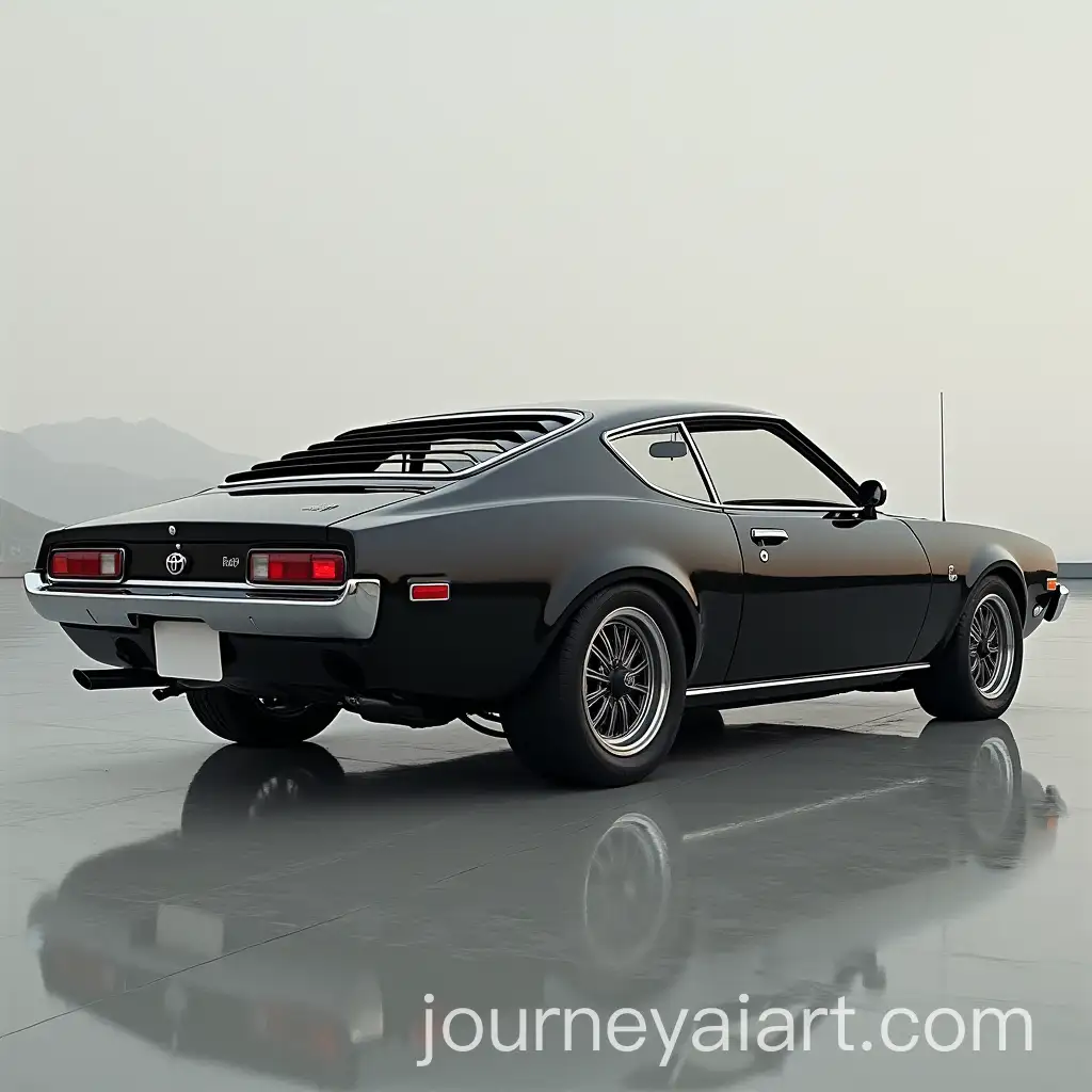 Reimagined-1974-Toyota-Celica-Coupe-with-Fastback-Roof-in-Black-and-Gray
