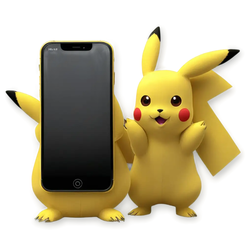 HighQuality-Pikachu-PNG-Image-with-iPhone-Concept