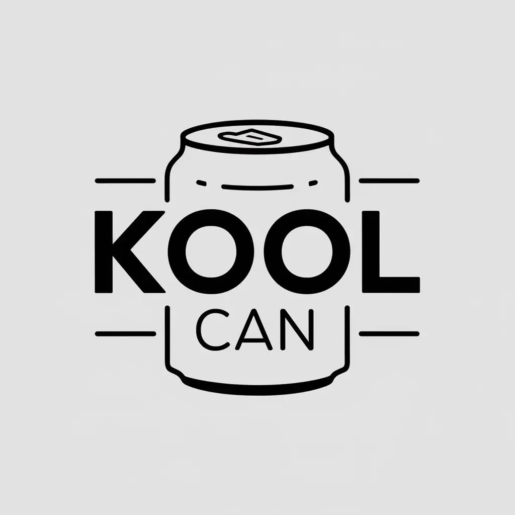 LOGO-Design-for-Kool-Can-Minimalistic-Table-and-Can-Theme